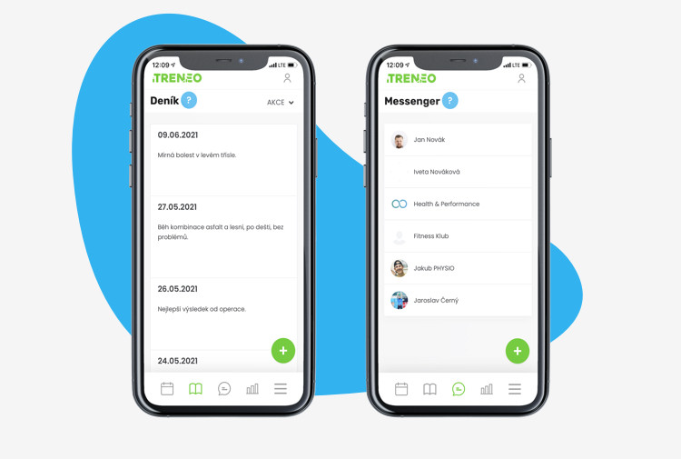 iTRENEO - mobilní aplikace - Deník a Messenger